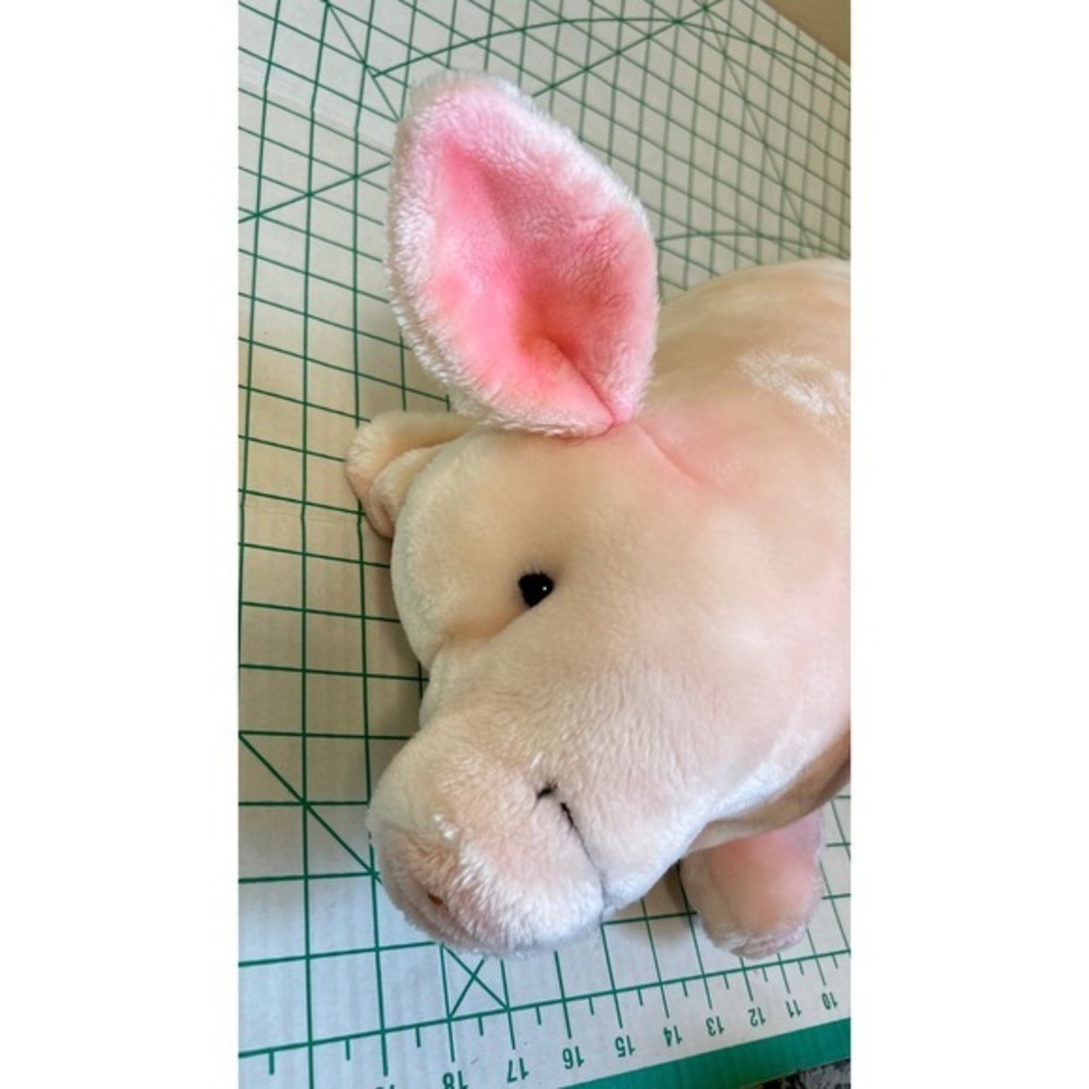 Gerber 17" Precious Plush Pig Pink Realistic Farm Animal Stuffed Toy *flaw